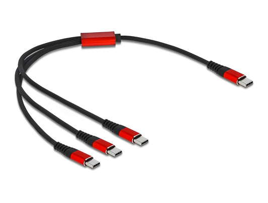 כבל טעינה תקע USB-C 1/3 - delock.israel