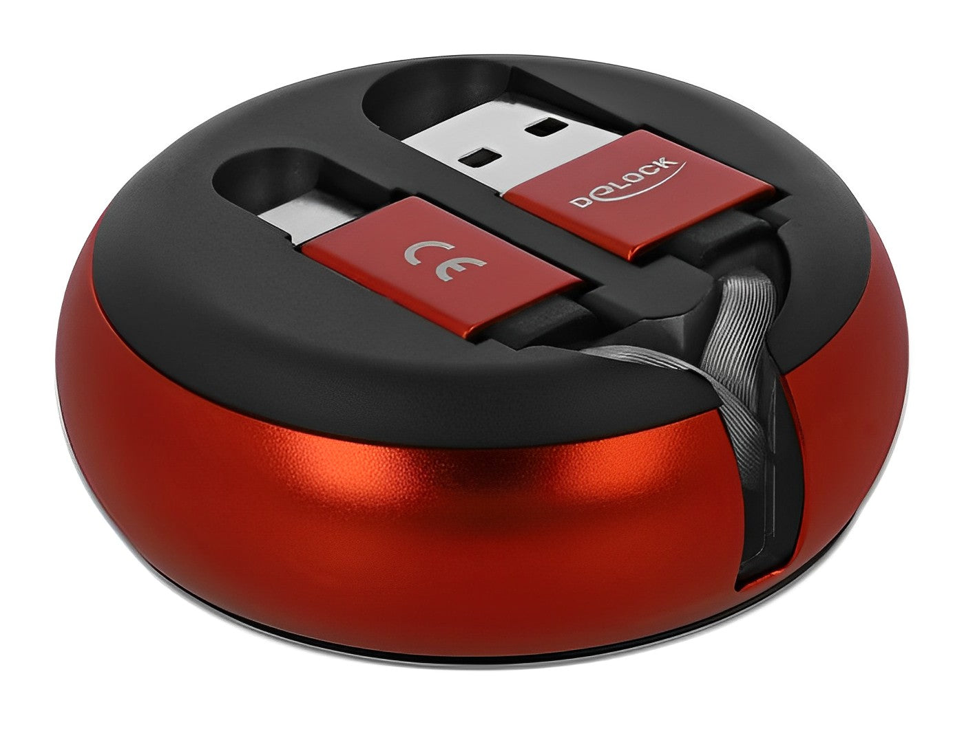 כבל טעינה ונתונים נמתח תקע USB-C לתקע USB-A אורך 92 ס"מ - delock.israel