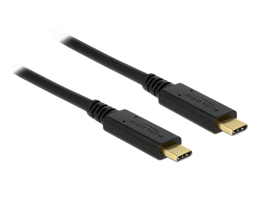 כבל USB-C 3.1 Gen 2 ז/ז PD 3A E-Marker - delock.israel