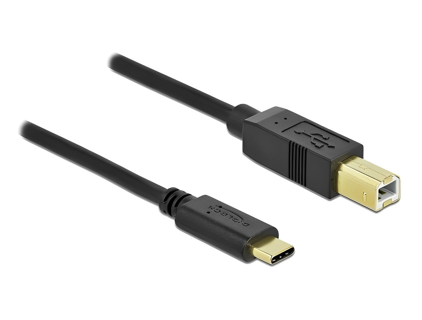 כבל USB-C 2.0 תקע USB-C לתקע USB-B תומך PD 3A - delock.israel