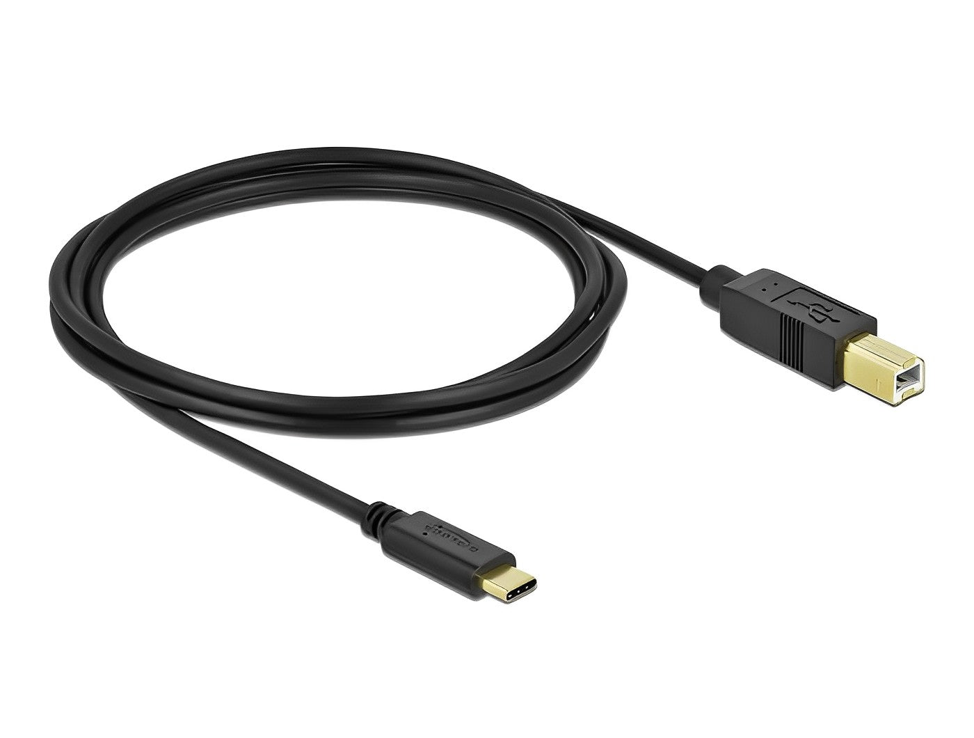כבל USB-C 2.0 תקע USB-C לתקע USB-B תומך PD 3A - delock.israel