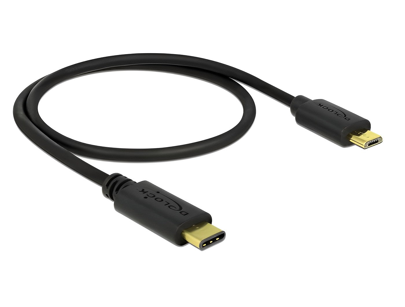 כבל USB 2.0 תקע USB-C לתקע USB Micro-B תומך PD 3 A - delock.israel