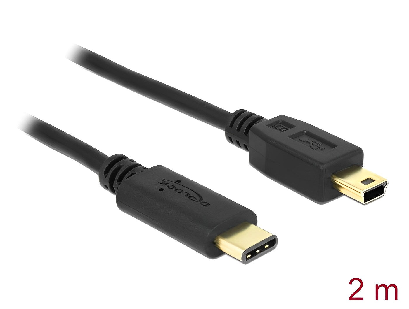 כבל USB 2.0 תקע USB-C לתקע USB Mini-B - delock.israel