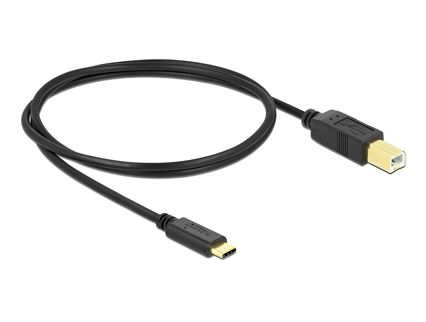 כבל USB-C 2.0 תקע USB-C לתקע USB-B תומך PD 3A - delock.israel