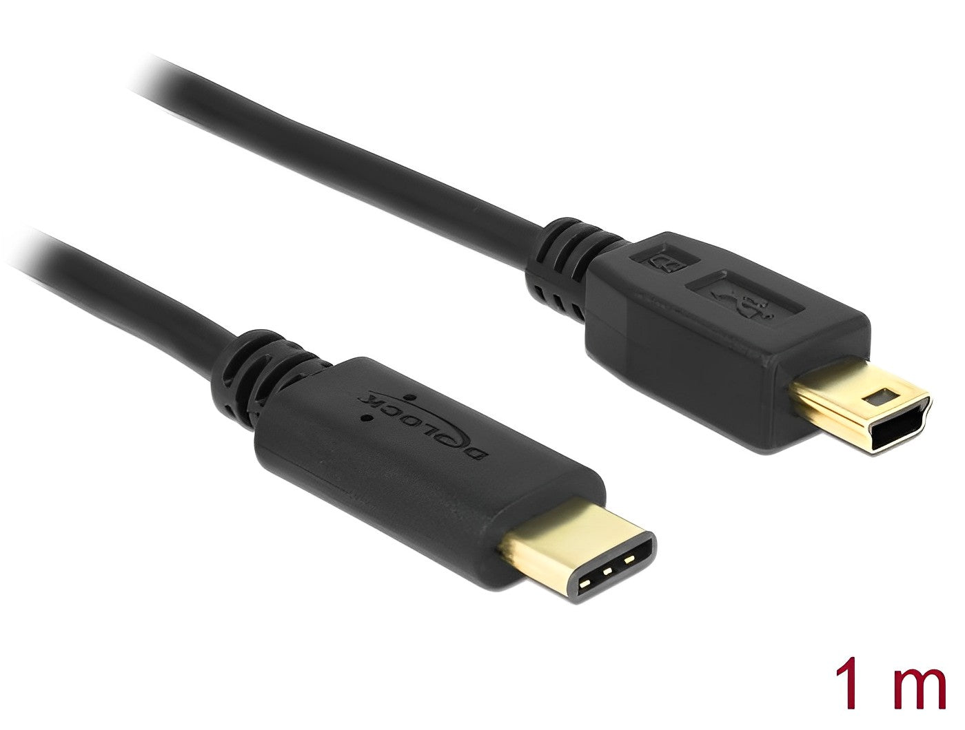 כבל USB 2.0 תקע USB-C לתקע USB Mini-B - delock.israel
