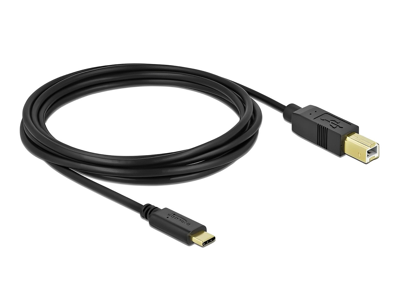 כבל USB-C 2.0 תקע USB-C לתקע USB-B תומך PD 3A - delock.israel