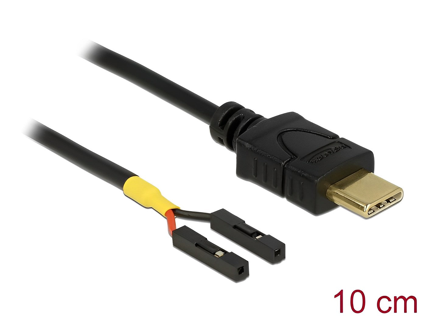 כבל USB-C זכר ל- 2 פינים נפרדים - delock.israel