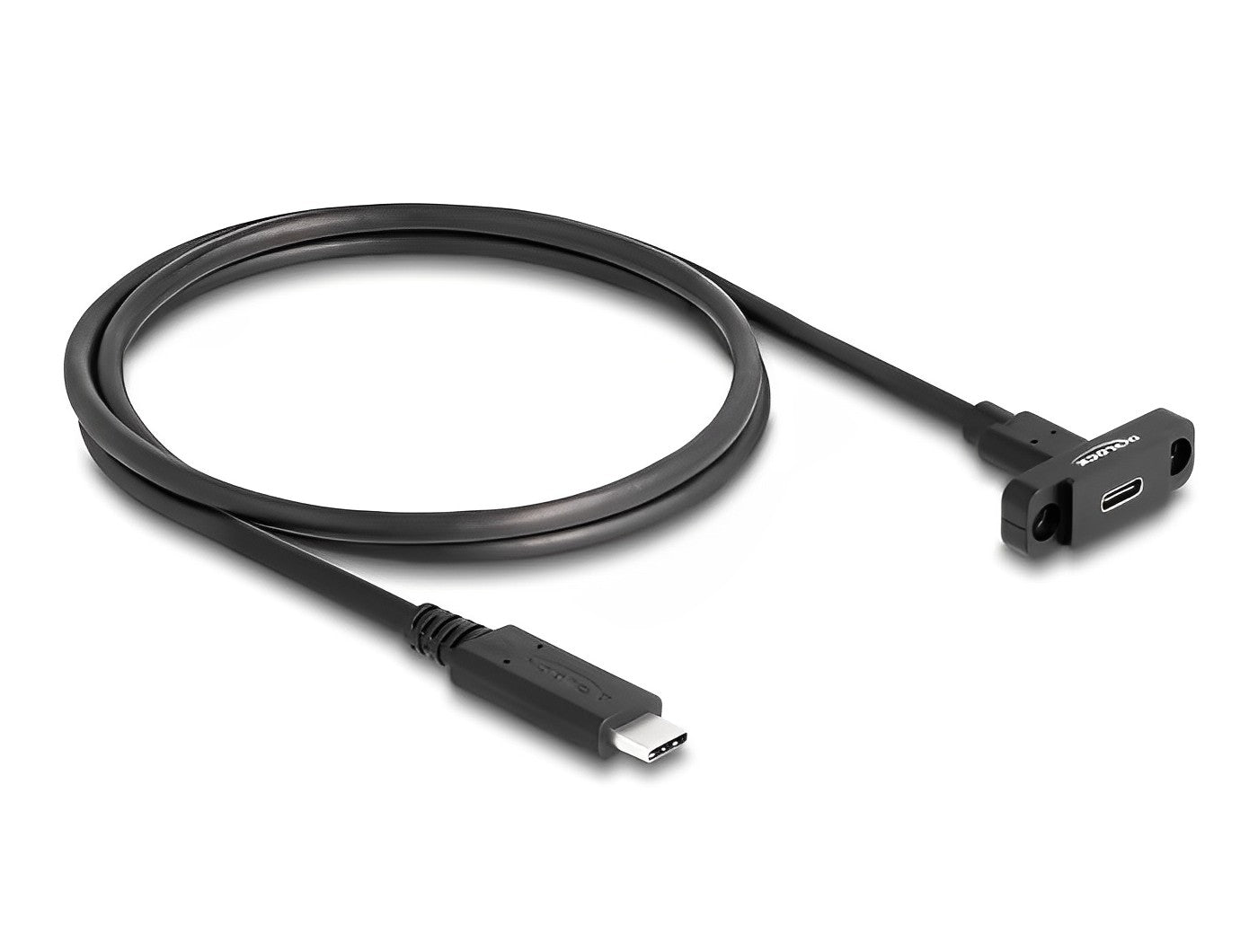 כבל מאריך USB-C 3.2 Gen 2 לפאנל ז/נ מרחק בין הברגים 28 מ"מ - delock.israel