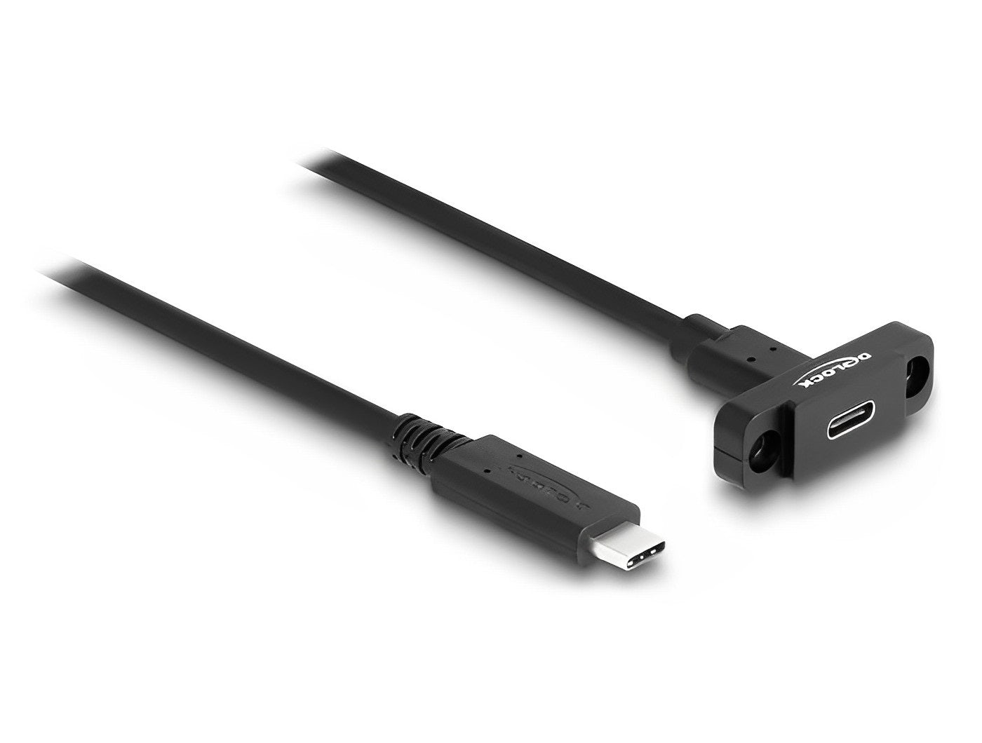 כבל מאריך USB-C 3.2 Gen 2 לפאנל ז/נ מרחק בין הברגים 28 מ"מ - delock.israel