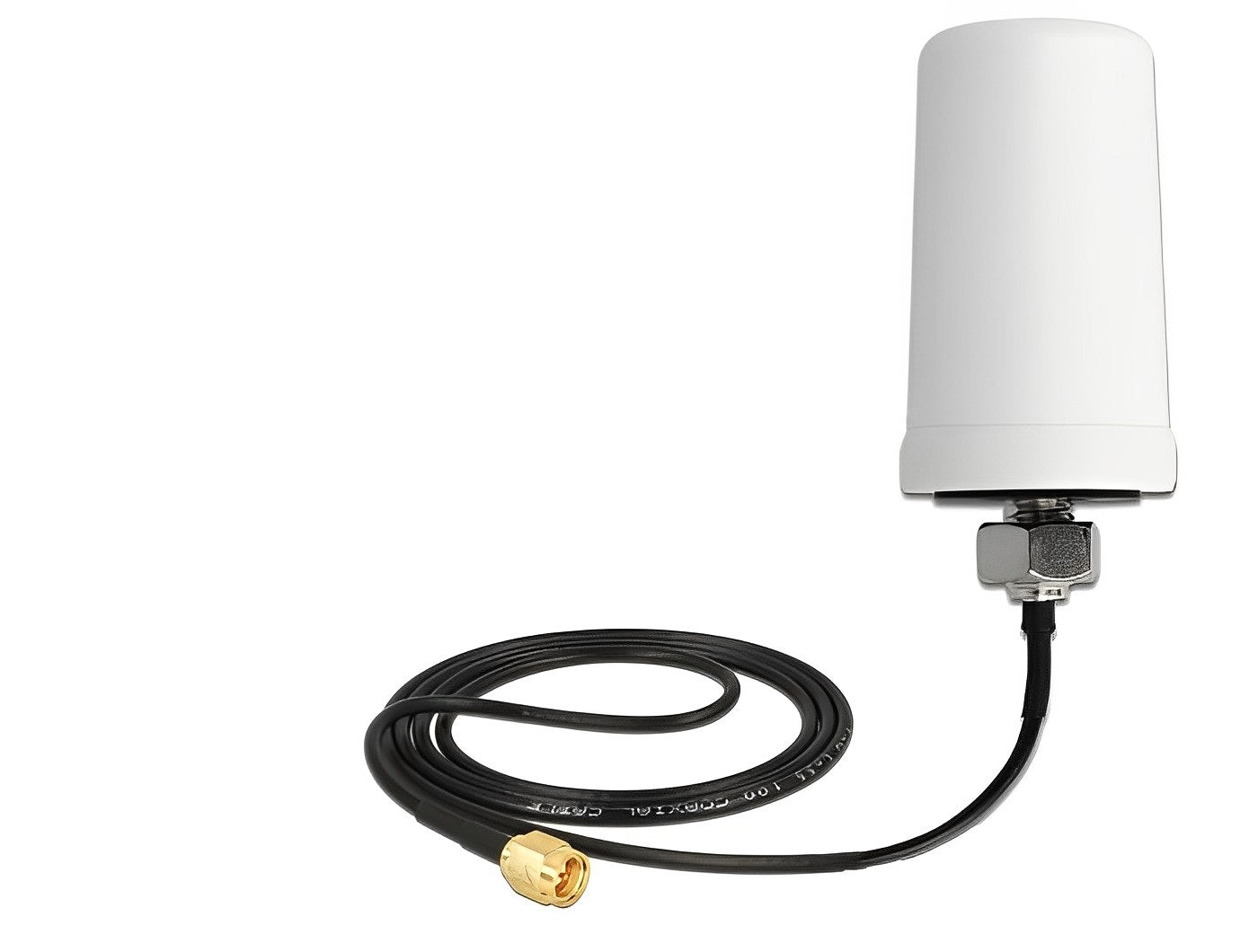 אנטנה כלל כיוונית WLAN 802.11 ac/a/h/b/g/n 1.4 - 3.0 dBi חיצונית IP67 עם כבל ULA100 מחבר SMA plug - delock.israel