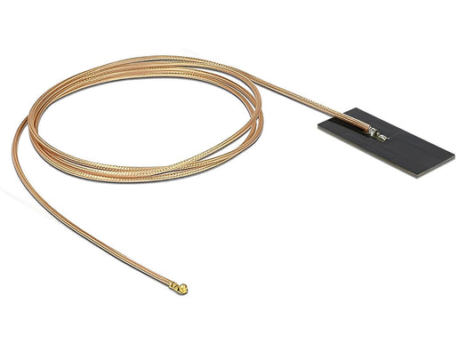 אנטנה WLAN 802.11 ac/ax/a/h/b/g/n 0.5 - 1.2 dBi פנימית PCB בהדבקה עצמית מחבר MHF® I plug - delock.israel