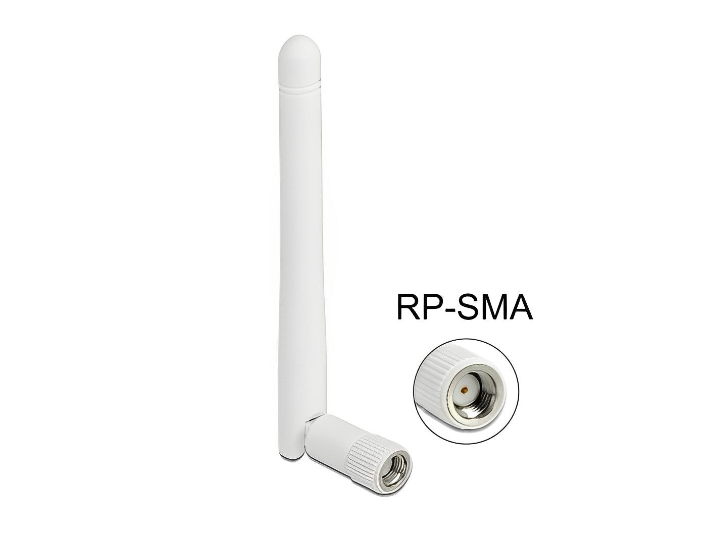אנטנה כלל כיוונית WLAN 802.11 b/g/n 2 dBi פנימית מחבר RP-SMA plug - delock.israel