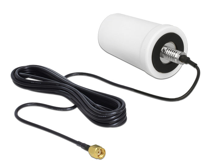 אנטנה כלל כיוונית WLAN 802.11 ac/a/h/b/g/n 0 dBi חיצונית IP67 עם כבל ULA100 מחבר RP-SMA plug - delock.israel