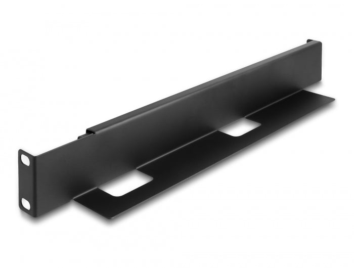 Delock 19″ Mounting bracket adjustable length 368 - 600 mm for network cabinet 1U 2 pieces -delock.israel