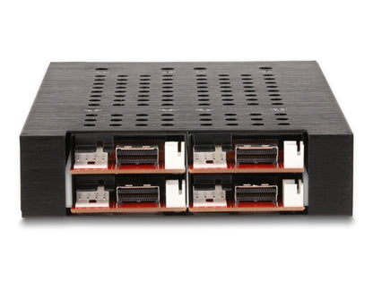Delock 3.5″ Mobile Rack for 4 x M.2 NVMe SSD with Slim SAS SFF-8654 connector - delock.israel