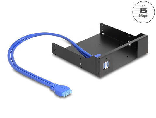 Delock 5.25″ Metal Installation Frame for Slim Bay Mobile Rack with USB 5 Gbps Hub - delock.israel