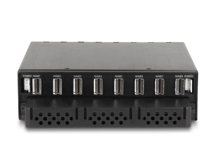 Delock 5.25″ Mobile Rack for 8 x M.2 NVMe SSD with Slim SAS SFF-8654 connector - delock.israel