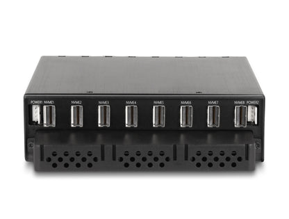 Delock 5.25″ Mobile Rack for 8 x M.2 NVMe SSD with Slim SAS SFF-8654 connector - delock.israel