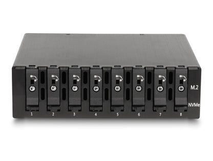 Delock 5.25″ Mobile Rack for 8 x M.2 NVMe SSD with Slim SAS SFF-8654 connector - delock.israel