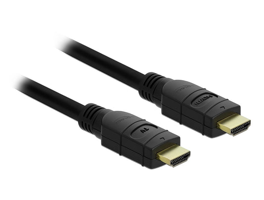 כבל HDMI 4K מבית DELOCK גרמניה משמש לחיבור מסך או טלוויזיה HDMI למחשב עם יציאת HDMI