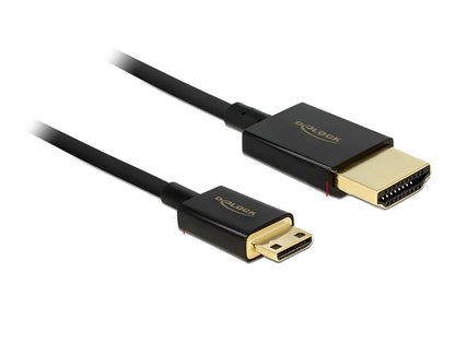 כבל HDMI 4K מבית DELOCK גרמניה מאפשר העברת אותות אודיו ווידאו באיכות גבוהה ותומך בטכנולוגיות מתקדמות כגון 4K Ultra HD ו-3D