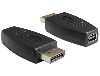 מתאם תקע DisplayPort 1.2 לשקע מיני DisplayPort - delock.israel