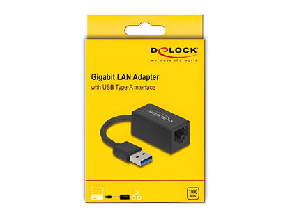 מתאם USB-A 3.2 לחיבור רשת RJ45 Gigabit LAN - delock.israel