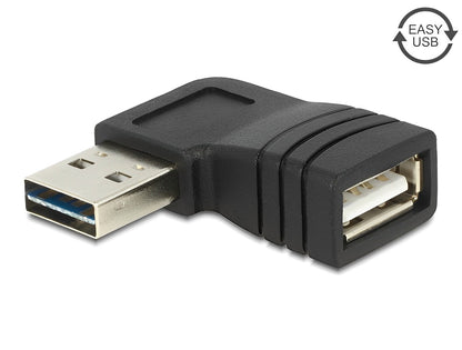 מתאם EASY-USB 2.0 ז/נ בזווית 90° שמאלה/ימינה - delock.israel