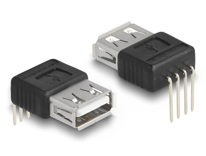 שקע USB-A 2.0 ל- 4 פינים - delock.israel