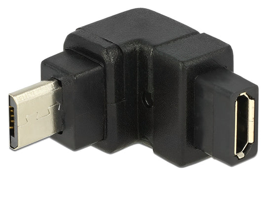 מתאם מיקרו USB-B 2.0 ז/נ בזווית 90° למעלה - delock.israel