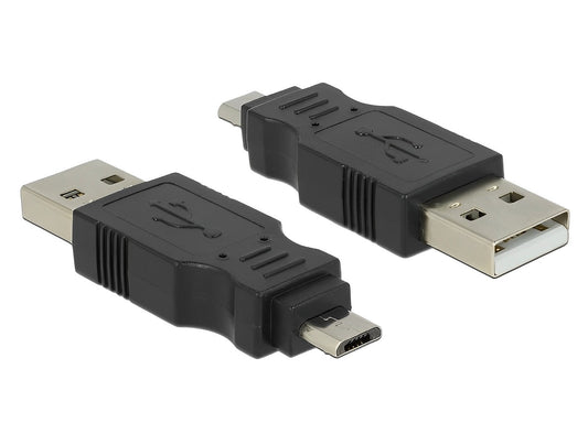 מתאם USB 2.0 תקע מיקרו USB-B לתקע USB-A - delock.israel