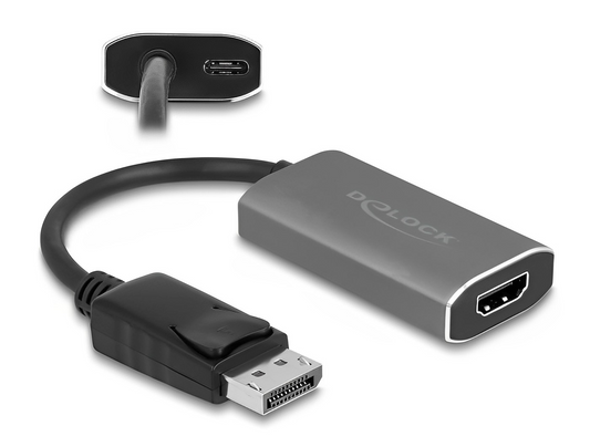 Delock Active DisplayPort 1.4 to HDMI Adapter 8K with HDR function