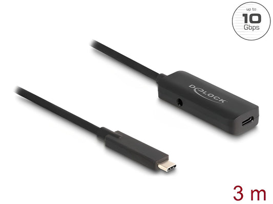 Delock Active USB 10 Gbps extension cable USB Type-C™ 3 m - delock.israel