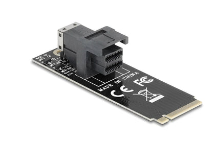 ממיר זה מבית Delock גרמניה מאפשר חיבור כונן U.2 SSD NVMe&nbsp;דרך ממשק SFF-8643 לחריץ M.2 של המערכת