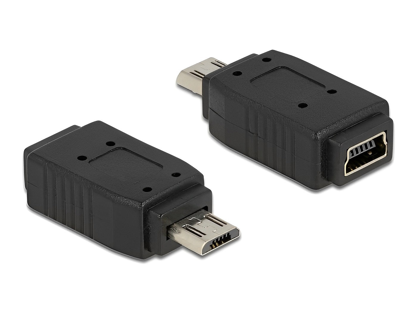 מתאם USB 2.0 תקע מיקרו USB-B לשקע מיני USB 5pin - delock.israel