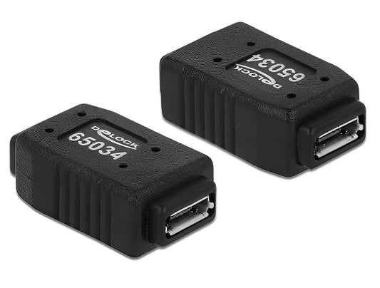 מתאם מיקרו USB-A+B 2.0 נ/נ - delock.israel