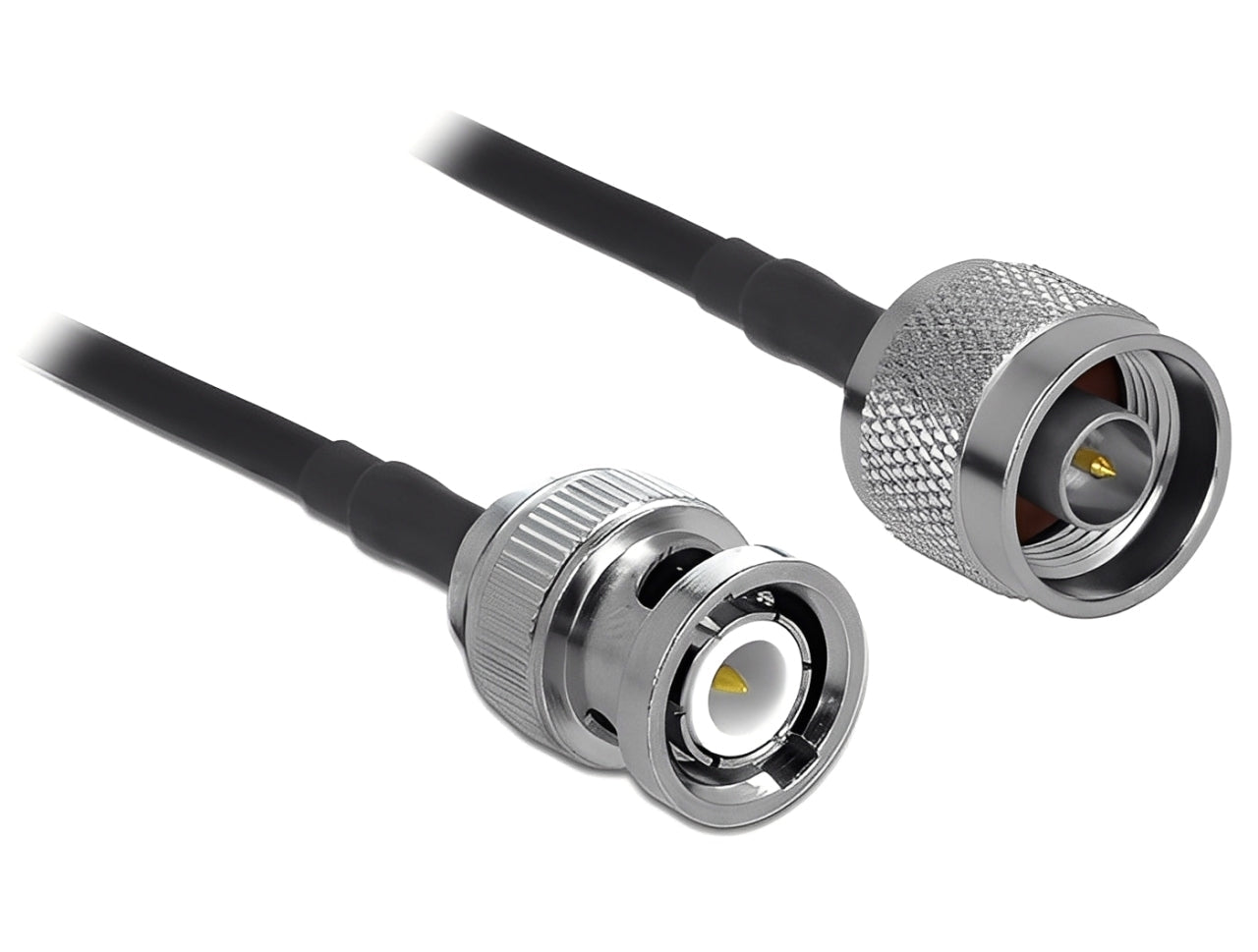 כבל אנטנה LMR195 מבית Delock גרמניה משמש לחיבור ציוד בתחום תדרי הרדיו (RF) במיוחד יישומי Wi-Fi בתדרים 2.4GHz ו-5.7GHz