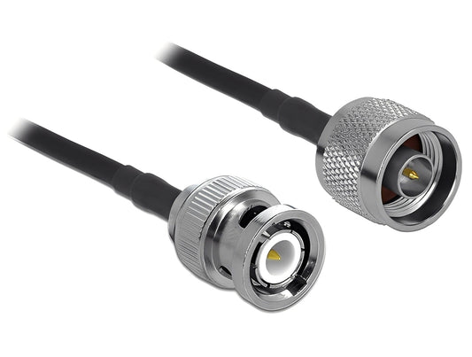 כבל אנטנה LMR195 מבית Delock גרמניה משמש לחיבור ציוד בתחום תדרי הרדיו (RF) במיוחד יישומי Wi-Fi בתדרים 2.4GHz ו-5.7GHz