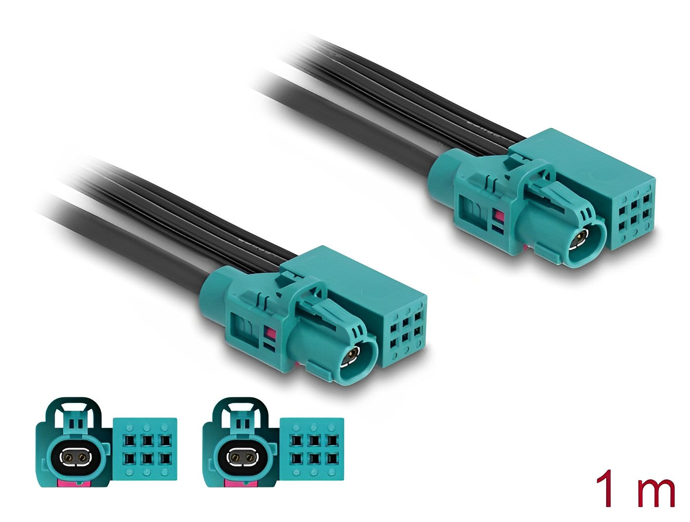 Delock Cable HDMTD Z single + Powerpin jack to HDMTD Z single + Powerpin jack 1 m - delock.israel