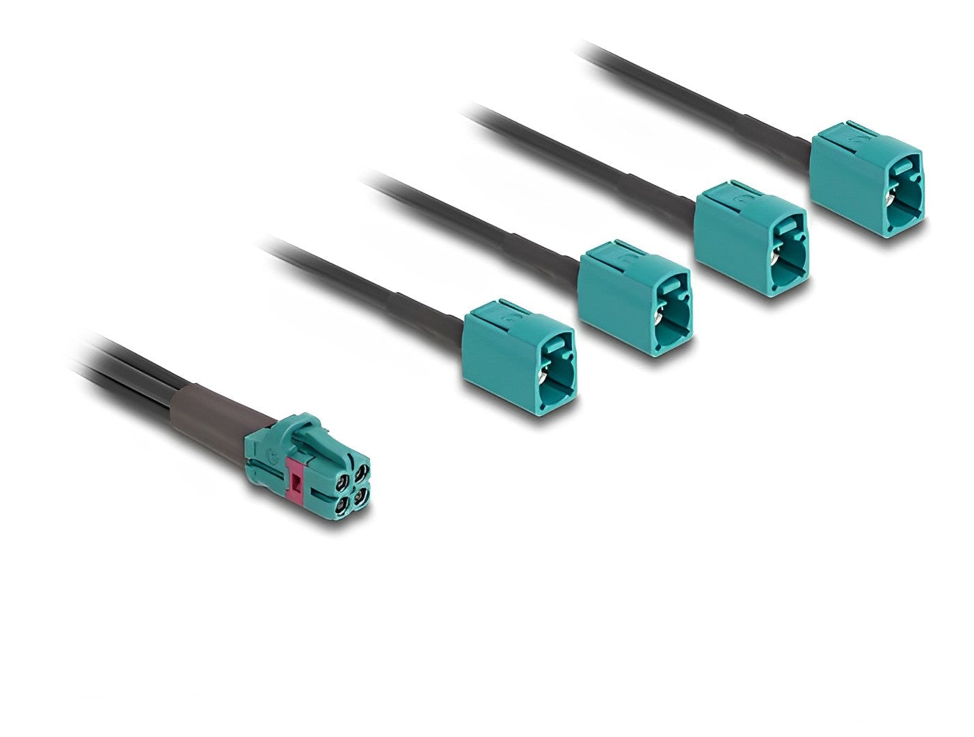 כבל FAKRA מבית Delock גרמניה מתאים לחיבור רכיבים בטכנולוגיה אלקטרונית וכן רכיבים אלקטרוניים בכלי רכב