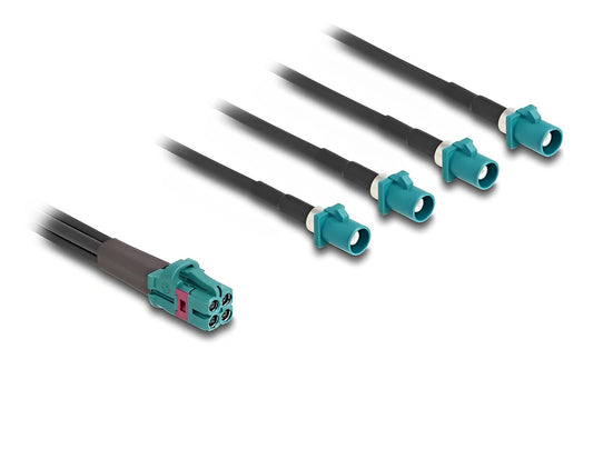 כבל FAKRA מבית Delock גרמניה מתאים לחיבור רכיבים בטכנולוגיה אלקטרונית וכן רכיבים אלקטרוניים בכלי רכב