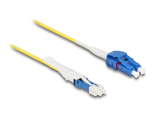 Delock Optical Fiber Cable CS male to LC Duplex singlemode G657A2 / OS2 Uniboot - delock.israel