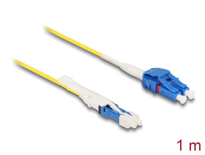 Delock Optical Fiber Cable CS male to LC Duplex singlemode G657A2 / OS2 Uniboot 1 m - delock.israel