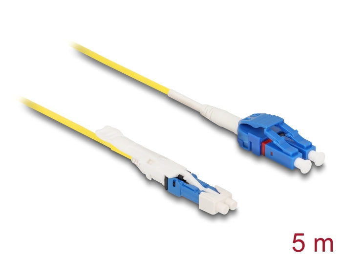 Delock Optical Fiber Cable CS male to LC Duplex singlemode G657A2 / OS2 Uniboot 5 m - delock.israel