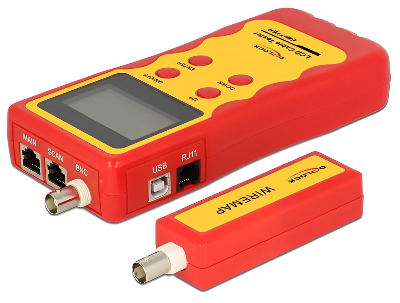 Delock LCD Cable Tester RJ45 / RJ12 / BNC / USB - delock.israel