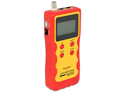 Delock LCD Cable Tester RJ45 / RJ12 / BNC / USB - delock.israel