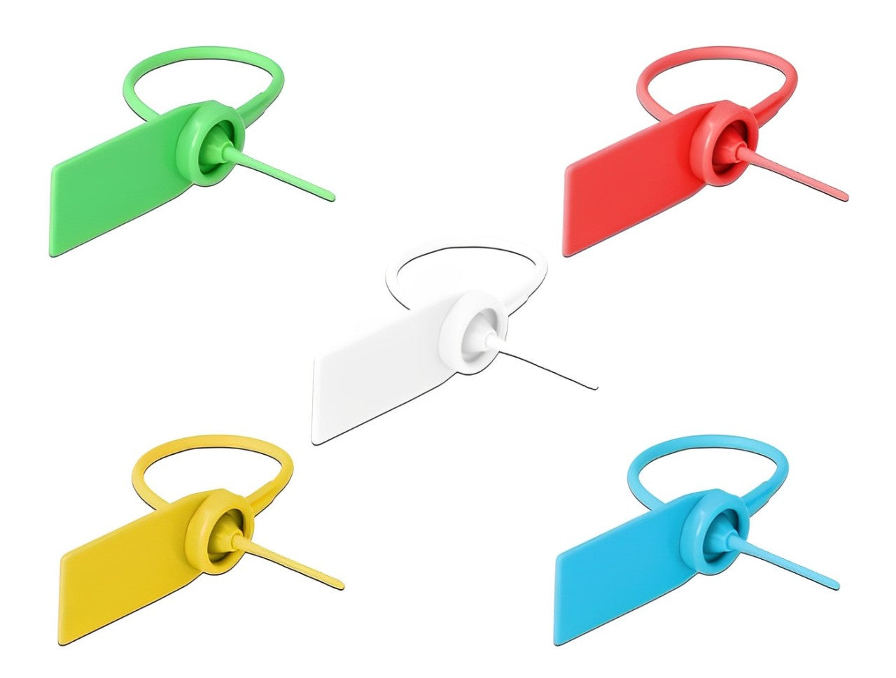 Delock Cable Ties with label tap 10 pieces assorted colors - delock.israel