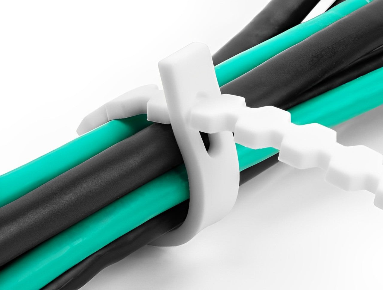 Delock Cable Ties flexible reusable black / white - delock.israel