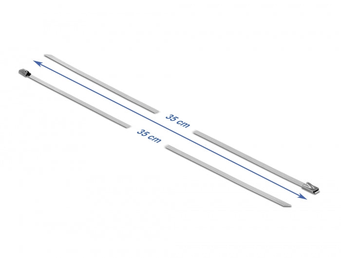 Delock Cable ties stainless steel L 350 x W 4.6 mm 20 pieces - delock.israel