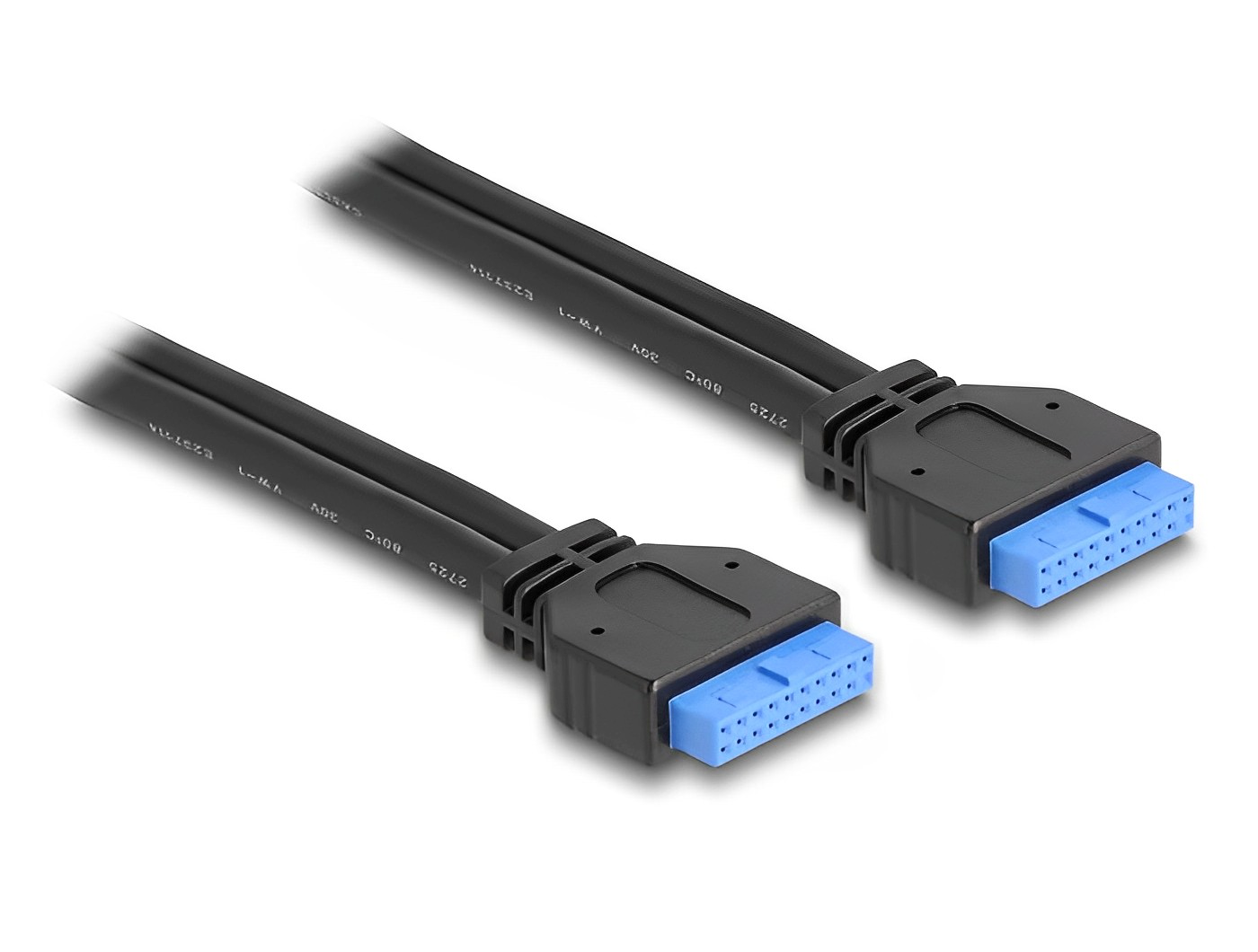 כבל USB 3.0 שקע 20 פין לשקע 20 פין אורך 45 ס"מ - delock.israel